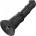 HISMITH HSA123 P-Spot with 3 Bulges Silicone Anal Dildo KlicLok 24cm Black