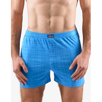 GINA pánské trenky volné, šité, s potiskem 75189P šedá tm. šedá – Zboží Mobilmania