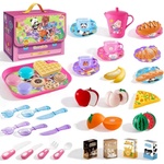 Babyhome Детски чаен сервиз за чаено парти и пикник Have a Picnic с чашки, десерти, плодове и куфарче