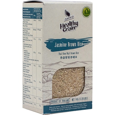 SAWAT-D Hnedá jasmínová ryža HEALTHY GRAIN 1 kg