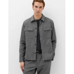 Marks & Spencer Горна риза с петлица и висок дял памук Marks & Spencer сива Marks & Spencer | Siv | МЪЖЕ | S