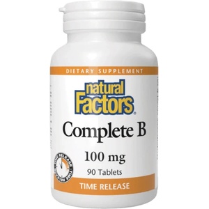 Natural Factors Complete B Time Release, 90 Tablets