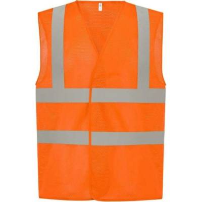 Yoko reflexní síťovaná vesta HVW120 Fluorescent Orange