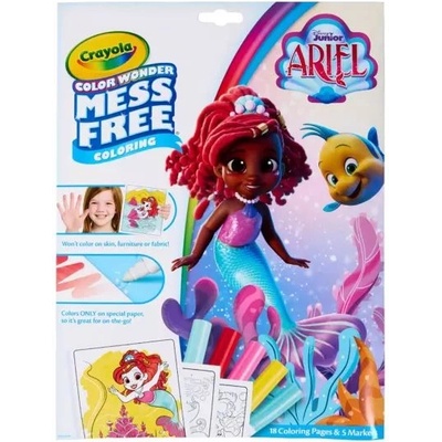 Crayola Комплект за оцветяване Crayola Color Wonder - Ариел (75-7018)