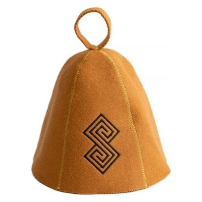 Evei Čepice oranžová s černou výšivkou – Zboží Dáma