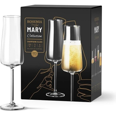 BOHEMIA PRESTIGE BOHEMIA PRESTIGE MARY SKLENICE NA ŠAMPAŇSKÉ 6 x 210 ml