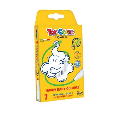Флумастери за най-малките деца Happy Baby Color Jumbo 1+ Toy Color