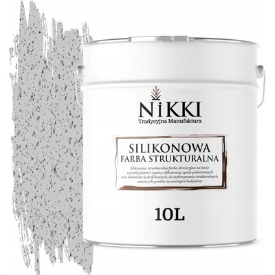NIKKI Silikónová štruktúrna 10 l svetlosivá