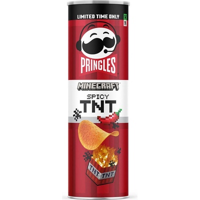 Pringles Minecraft pálivé chipsy s příchutí chilli papriček 156 g