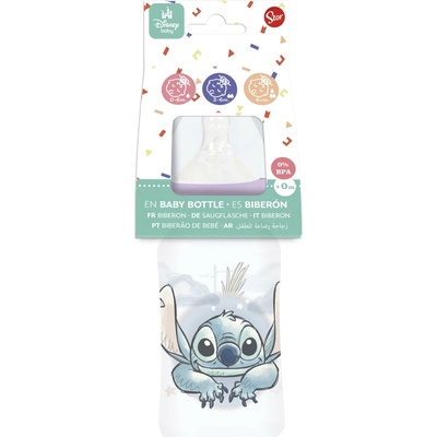 Stor Dojčenská fľaša antikolik Stitch 240 ml