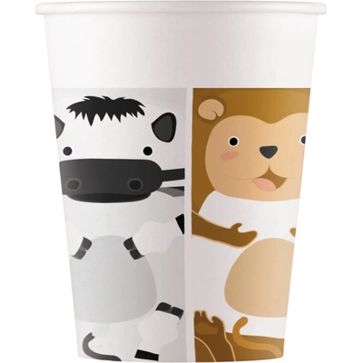 Procos Papierové poháre ZOO 200 ml