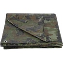 Tarpaulin plachta Khaki 3x5 m, 80 g/m, zakrývacia, oliva/kamufláž