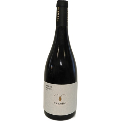 Vinařství Tesařík |Merlot reserva suché |červené 2021 13.5% 0,75 l (holá láhev)
