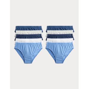 Marks & Spencer Бикини от чистo памук, опаковка 10 броя (2-14 години) Marks & Spencer синя Marks & Spencer | Sin | Момчешки | 2-3 години