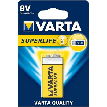 VARTA 2022 - 1 бр. Цинково/въглеродна батерия SUPERLIFE 9V (VA0021)