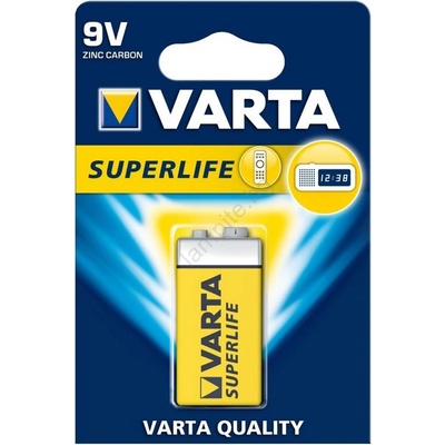 VARTA 2022 - 1 бр. Цинково/въглеродна батерия SUPERLIFE 9V (VA0021)