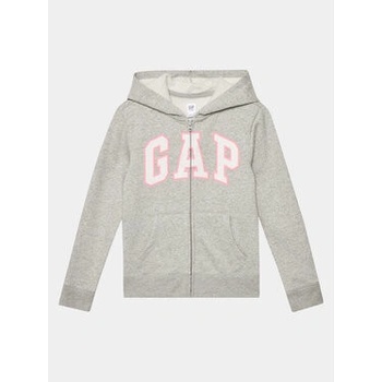 Gap 692277-02 Dětská mikina logo zip Šedá