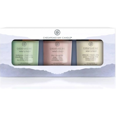 CHESAPEAKE BAY Candle Balance & Harmony+Peace & Tranquility+Joy & Laughter 3x96 g