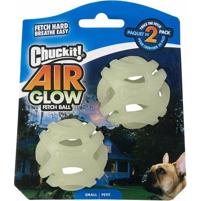 Chuckit Air Glow Ball děrované svietiaci míčky 5 cm 2 ks