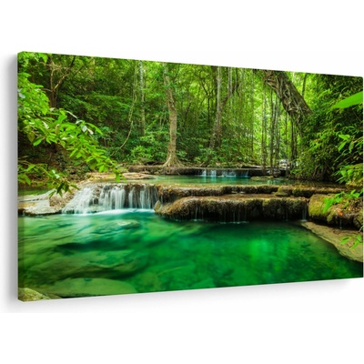 Obraz - Vodopád Erawan v Kanchanaburi, Thajsko, jednodílný 150x100 cm