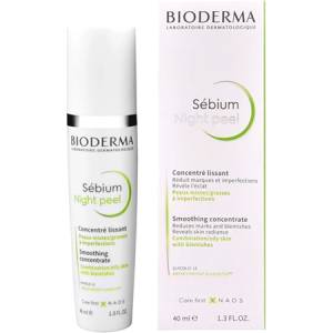 BIODERMA Sebium Night Peel Smoothing Concentrate нощен изглаждащ пилинг концентрат за лице унисекс 40 мл