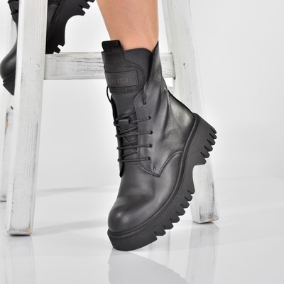 Tinti Shoes Дамски боти със скрит цип Naia black