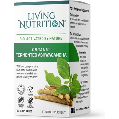 Living Nutrition| Fermentovaná bio ašvaganda 60 kapslí