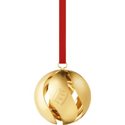 Georg Jensen Pozlacená vánoční ozdoba Ball 2026 – sběratelská edice