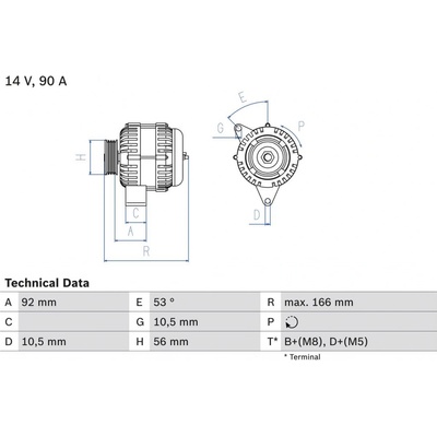 Alternátor BOSCH 0 986 039 860