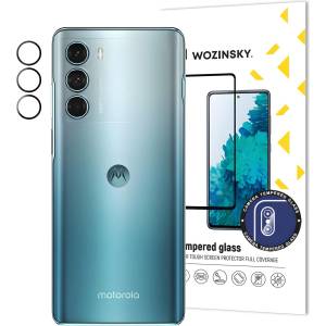 Wozinsky Закалено стъкло за камера 9H за Motorola Moto G200 5G - Черен KP24449