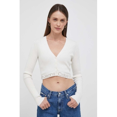 Calvin Klein Jeans Жилетка Calvin Klein Jeans в бежово от лека материя (J20J221961)