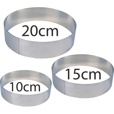 Cake Baking Tool No.77462 Vykrajovacia forma, 3 ks Kruh