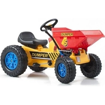 Classic Šlapací traktor G21 s čelním nosičem žluto/modrý