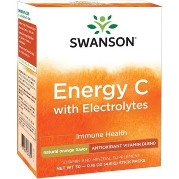 Swanson Energy C with Electrolytes, 30 стик пакета, Swanson