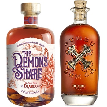 The Demon's Share El Oro del Diablo + Bumbu Rum 40% 2 x 0,7 l (set)