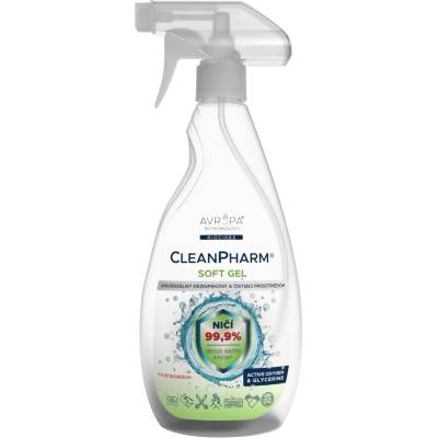 AVROPA CleanPharm SOFT GEL univerzálny dezinfekčný a čistiaci prostriedok 500 ml