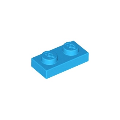 Lego 3023 Dark Azure Plate 1 x 2