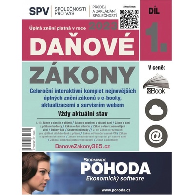 Daňové zákony 2023 Díl 1.
