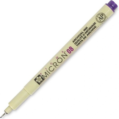 Technický liner SAKURA Pigma Micron 08 fialový 0,5 mm