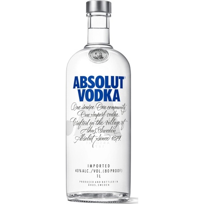 Absolut Vodka 40% 1 l (holá láhev)