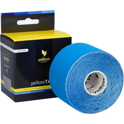 yellowSPORT kineziologický tejp modrý 5 cm x 5 m