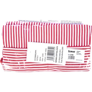 Červa Zástěra s laclem vzor: pruh červená