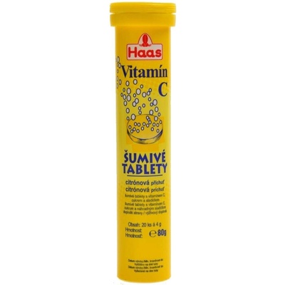Haas Vitamin C citron 20 šumivých tablet