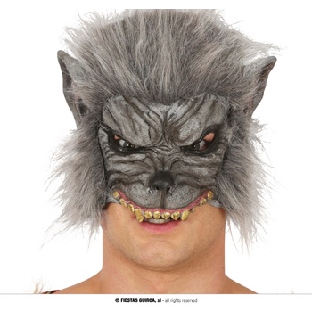 Fiestas Guirca Латексова полумаска - Вълк