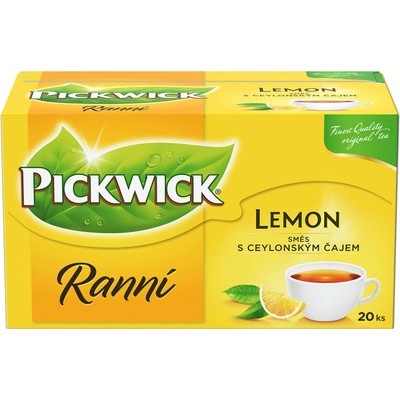 Pickwick Ranní černý čaj aromatizovaný s citronovým oplodím 20 x 1,75 g