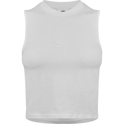 Umbro Women's Dmn Racer Racerback Vest - White / White