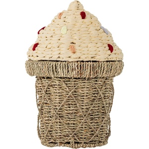 Bloomingville Детска кошница за играчки от морска трева в естествен цвят ø 28x41 cm Cillie - Bloomingville Mini (82065157)