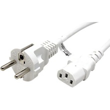 goobay Kabel síťový, CEE 7/7(M) - IEC320 C13, s přímou vidlicí, 1,5m, bílý (96038) - 19.92.0010