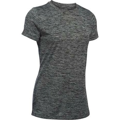 Under Armour Dámské triko Tech SSC Twist black metallic silver 1277206 001