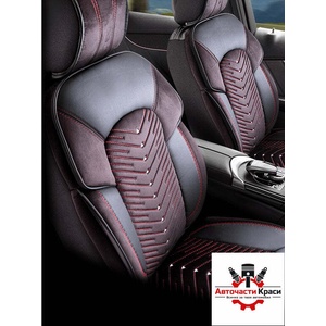 Panda Premium Original Brand Тапицерия Panda Dubai Черна с Червен к-ц № 4169 ('254169)